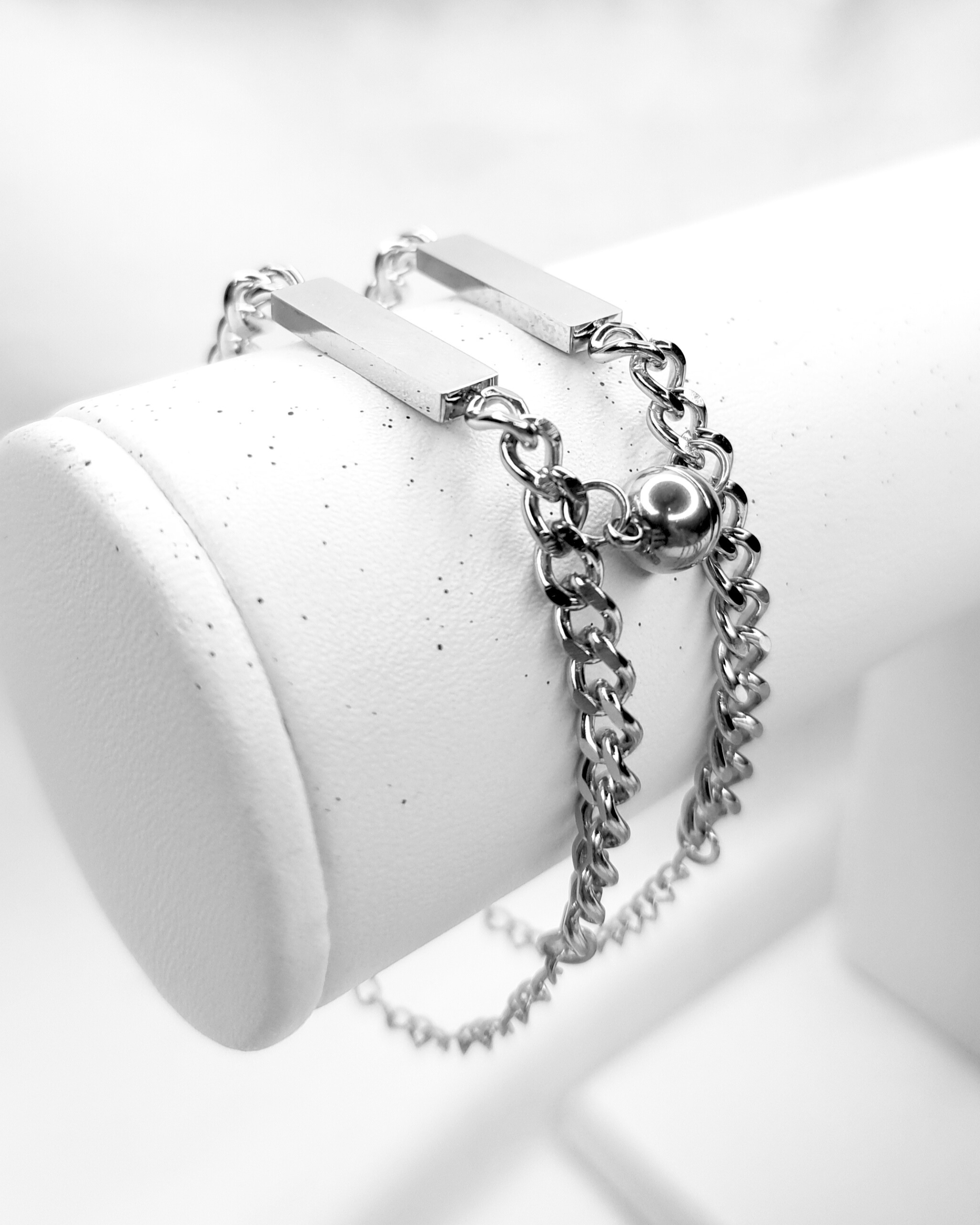 Pulsera magneto corazón para pareja