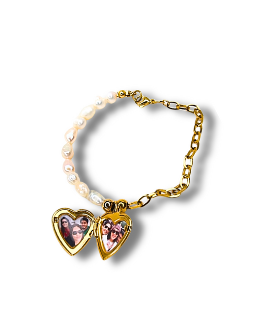 Pulsera Relicario corazón mini