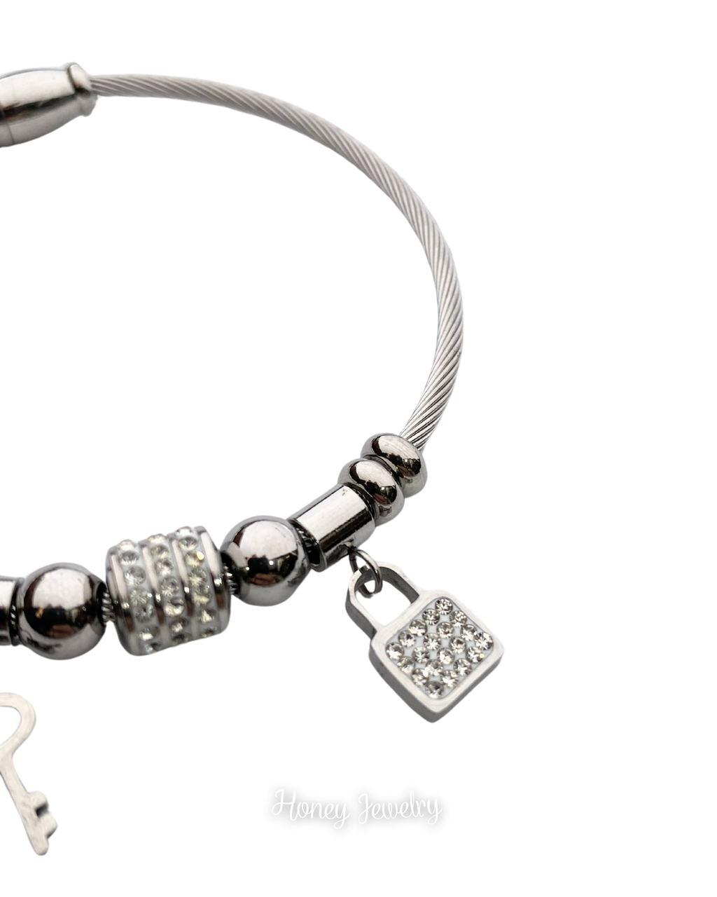 PULSERAS DIJES MINI CANDADO Y LLAVE