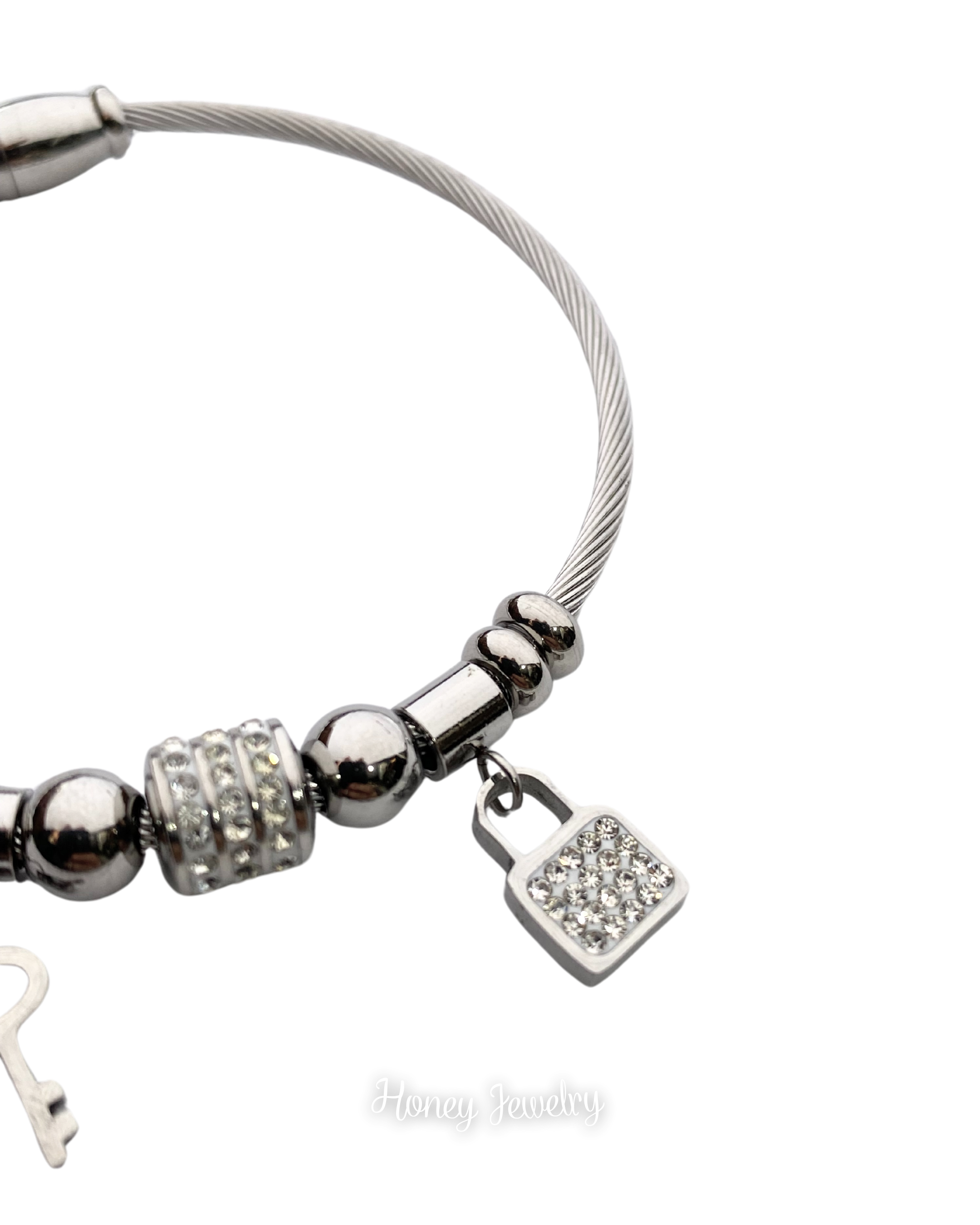 PULSERAS DIJES MINI CANDADO Y LLAVE