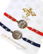 PULSERA MINI PLACA REDONDO CON FOTOGRABADO