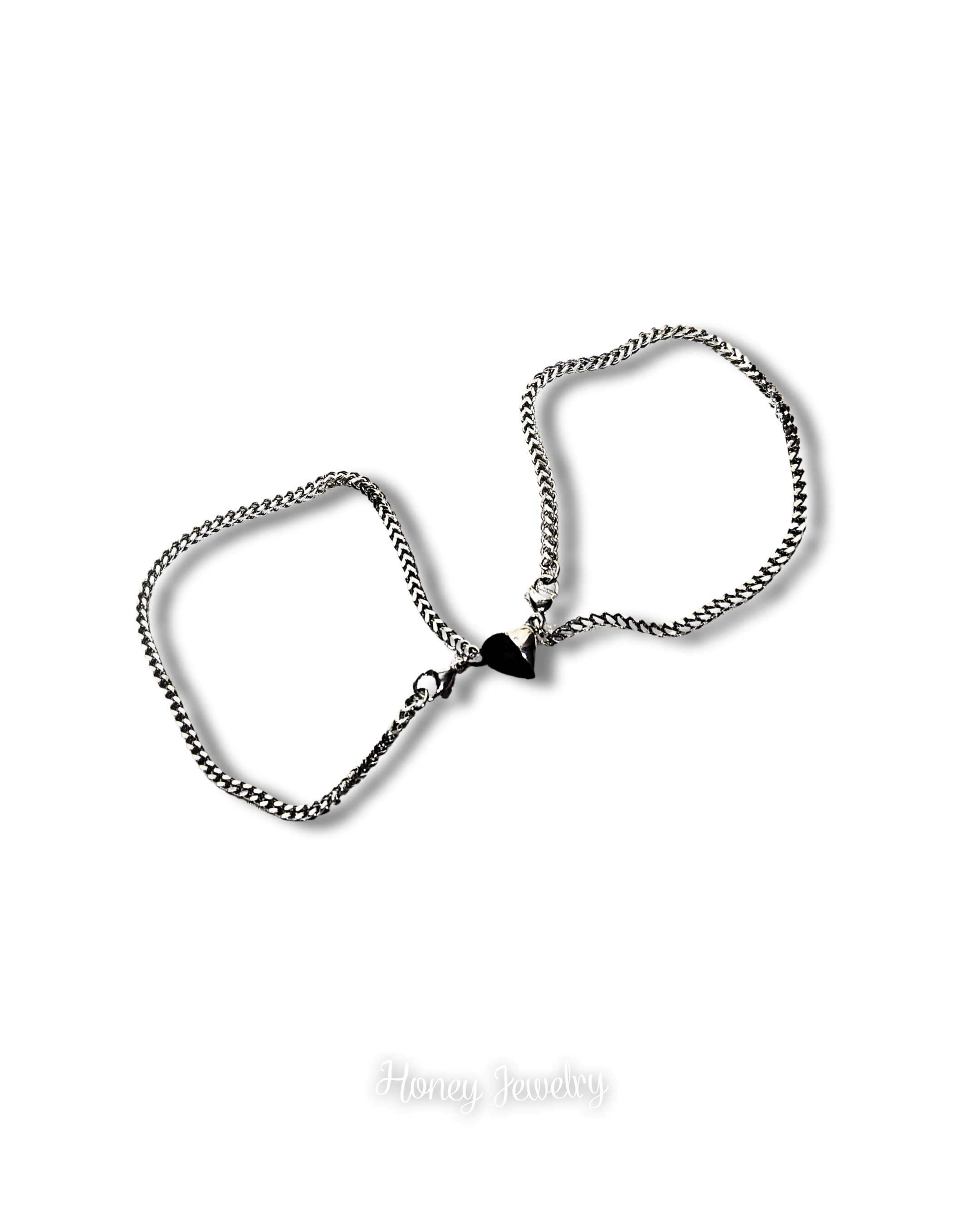 Pulsera magneto corazón para pareja