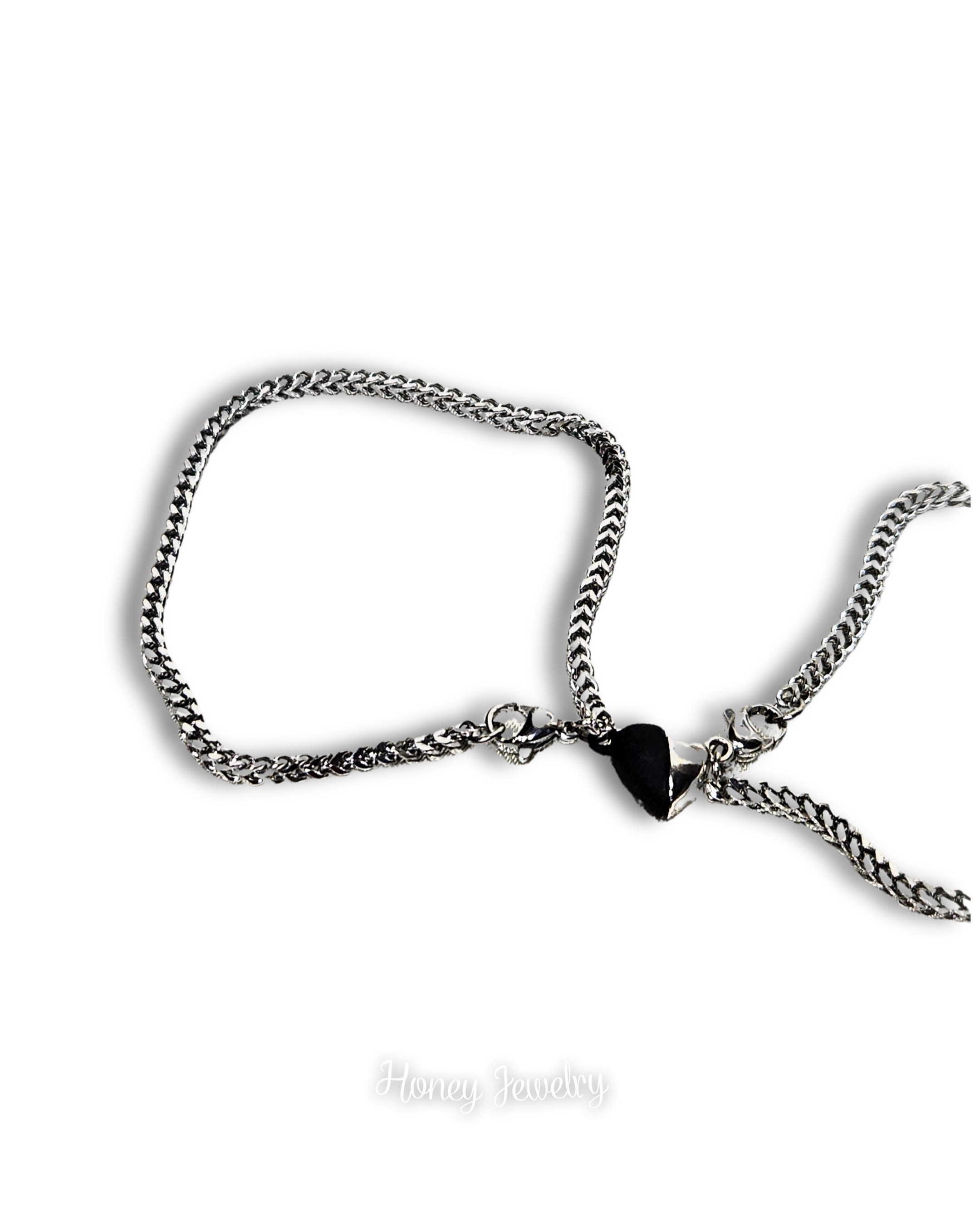 Pulsera magneto corazón para pareja