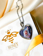 Collar Relicario corazón (3 fotos)