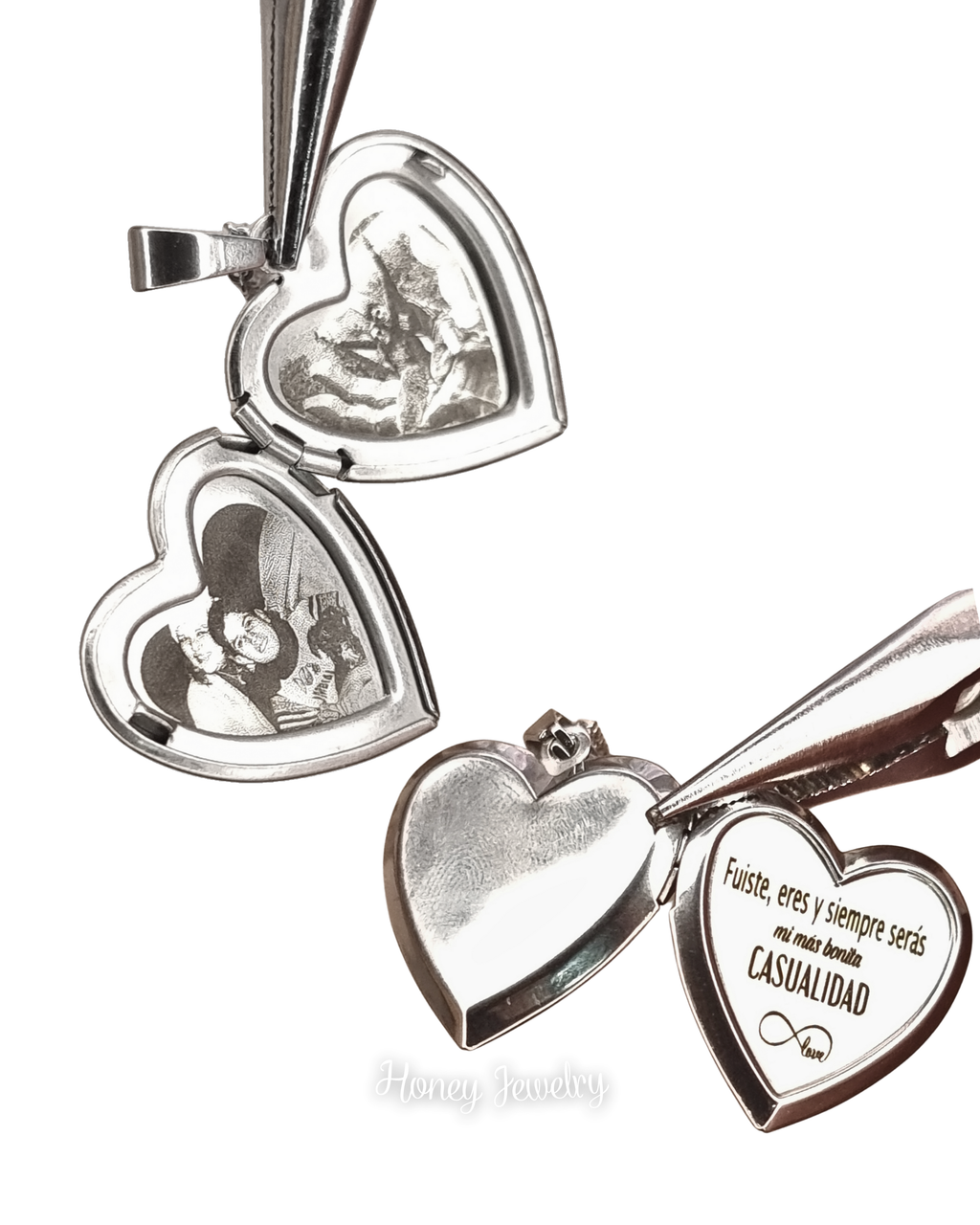 Spiegel hart medaillon HALSKETTING