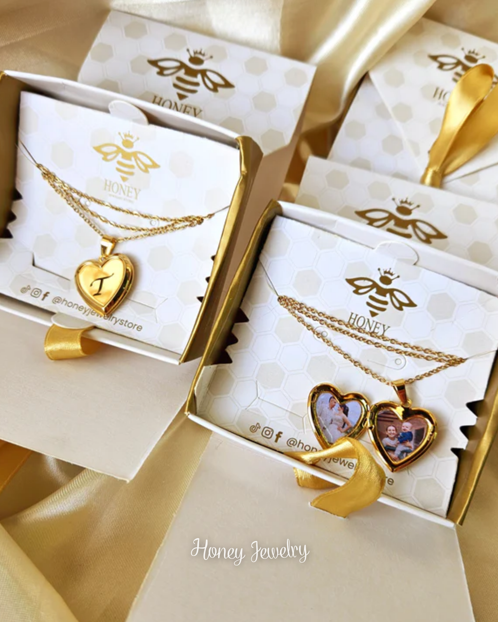 Spiegel hart medaillon HALSKETTING