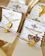 Spiegel hart medaillon HALSKETTING