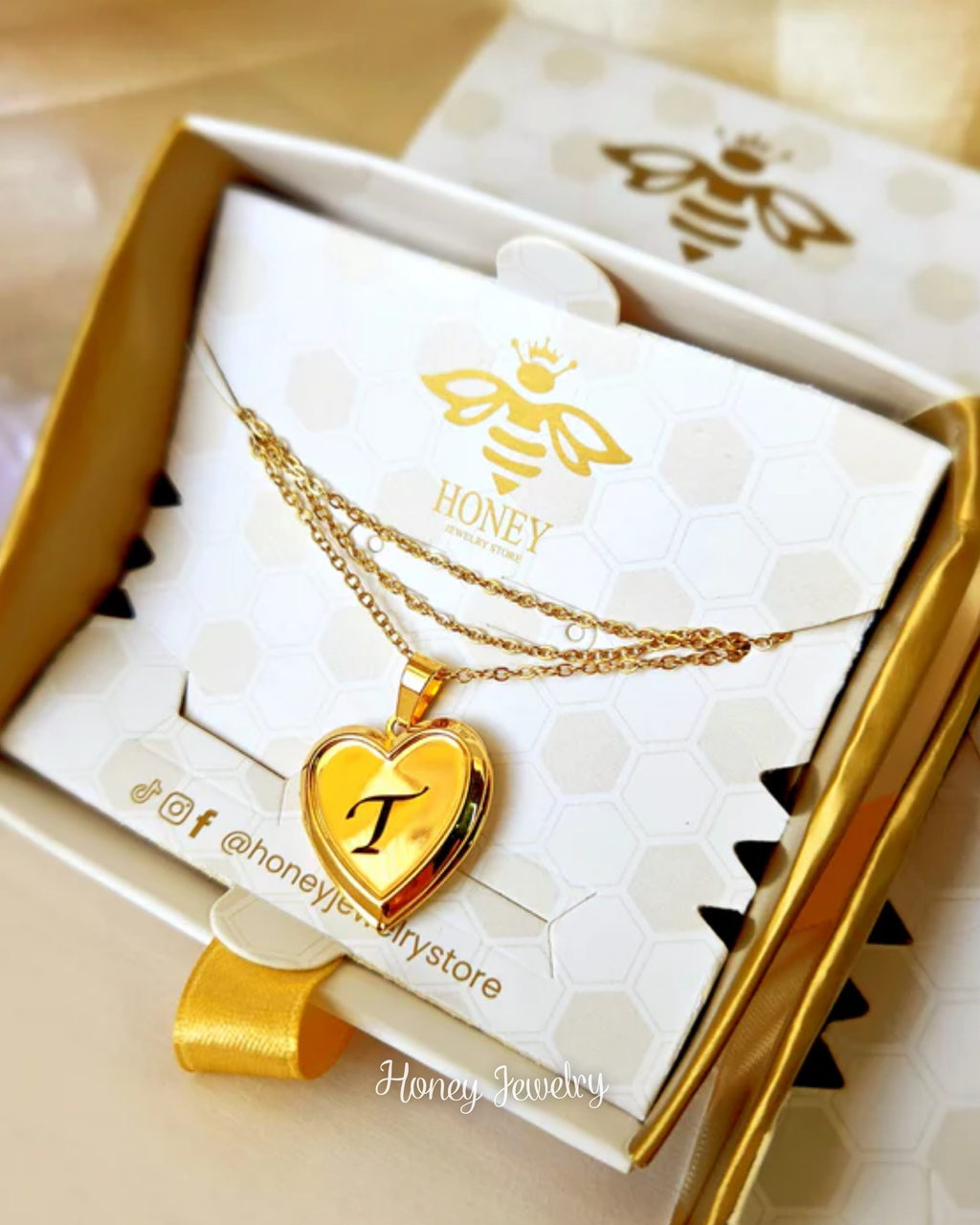 Spiegel hart medaillon HALSKETTING