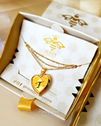 Spiegel hart medaillon HALSKETTING