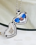 Spiegel hart medaillon HALSKETTING