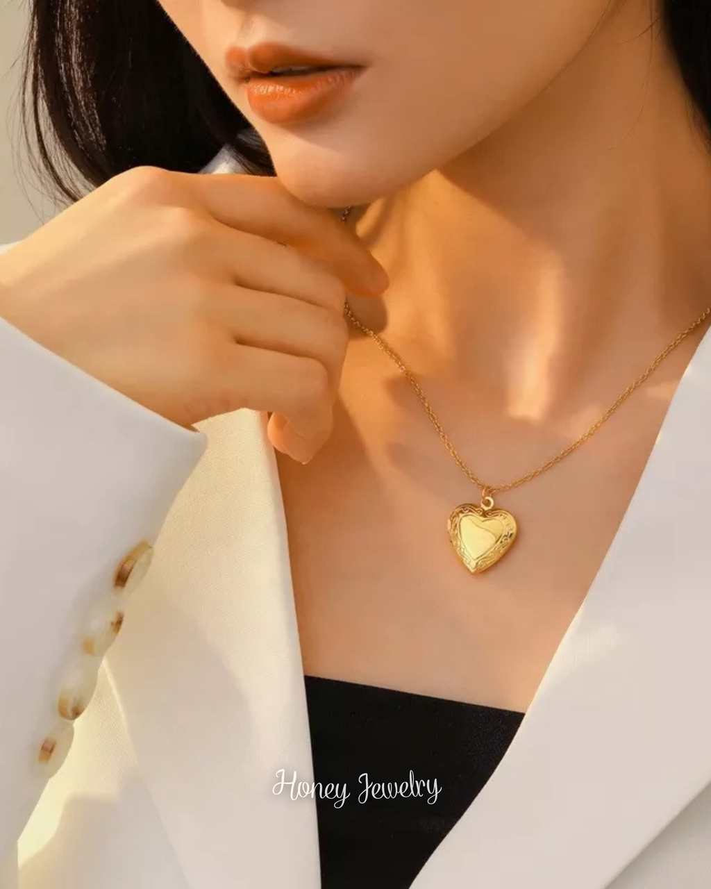 Foto-geëtste reliekschrijnketting