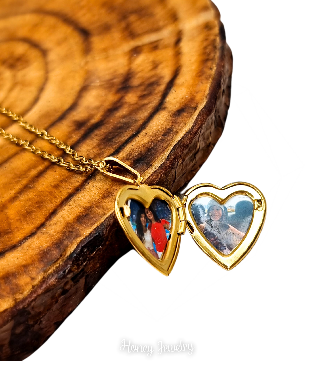 Foto-geëtste reliekschrijnketting