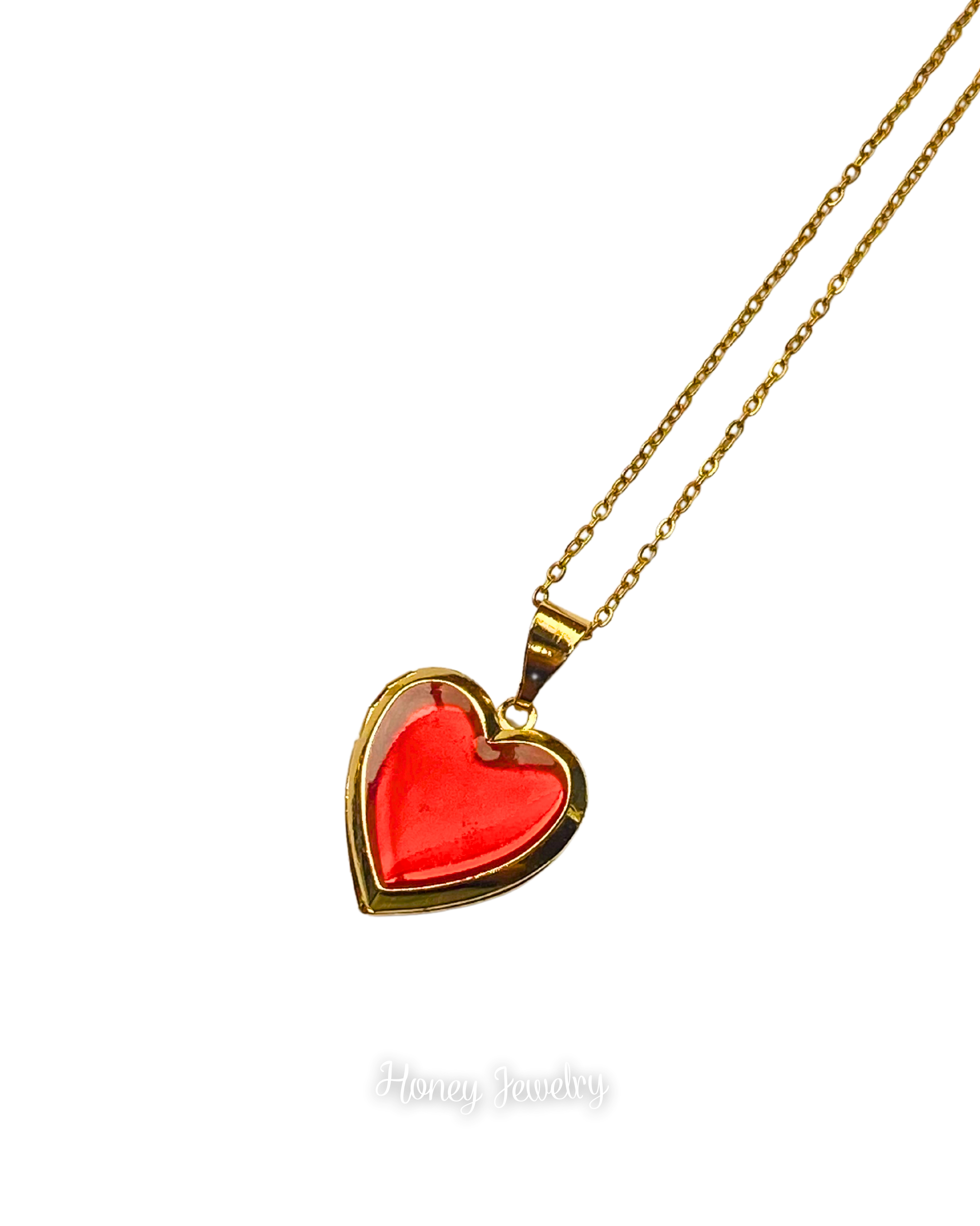 COLLAR RELICARIO CORAZÓN - FOTO A COLOR