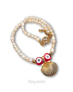 Reliekketting met natuurlijke parels