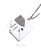 COLLAR CARTA DE AMOR CON HUELLAS DACTILARES