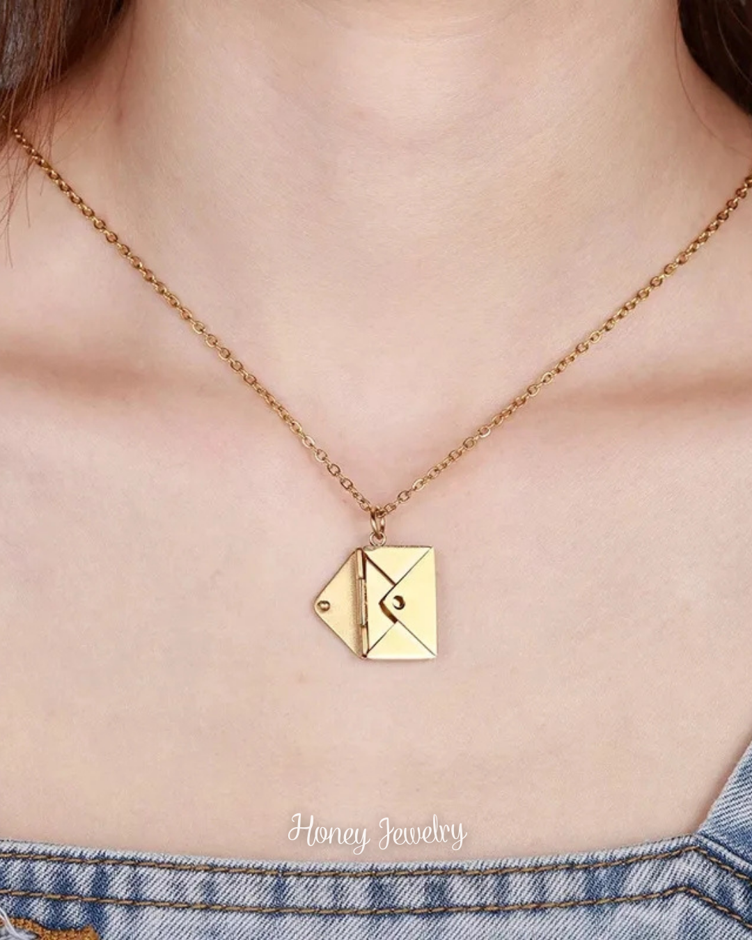 COLLAR CARTA DE AMOR CON HUELLAS DACTILARES