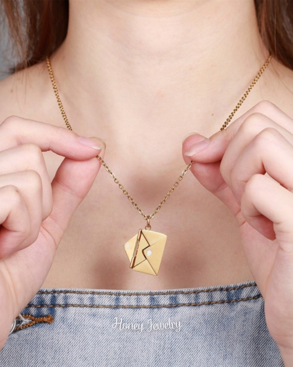 COLLAR CARTA DE AMOR CON HUELLAS DACTILARES