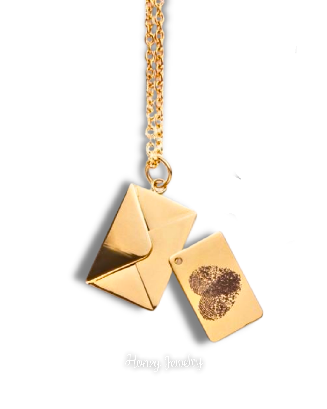 COLLAR CARTA DE AMOR CON HUELLAS DACTILARES