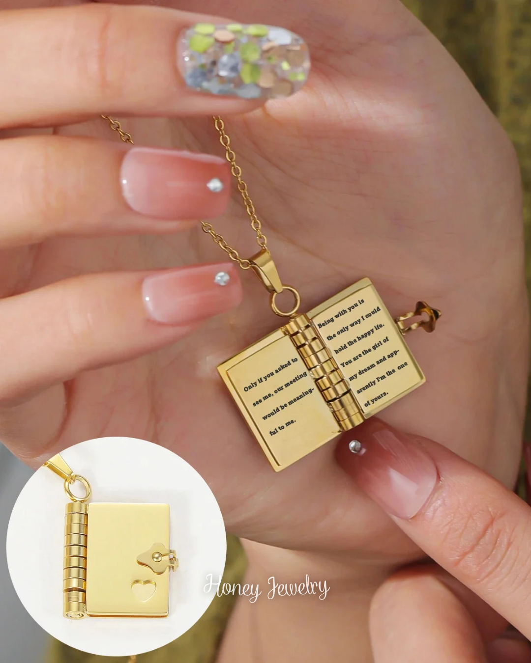 book of love necklace