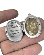 Foto-geëtste reliekschrijnketting