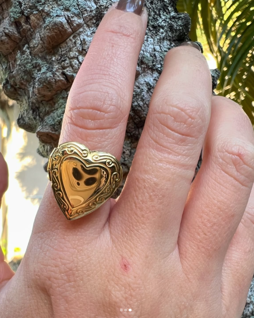 ANILLO RELICARIO CORAZÓN