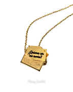 COLLAR CARTA DE AMOR CON RELIEVE