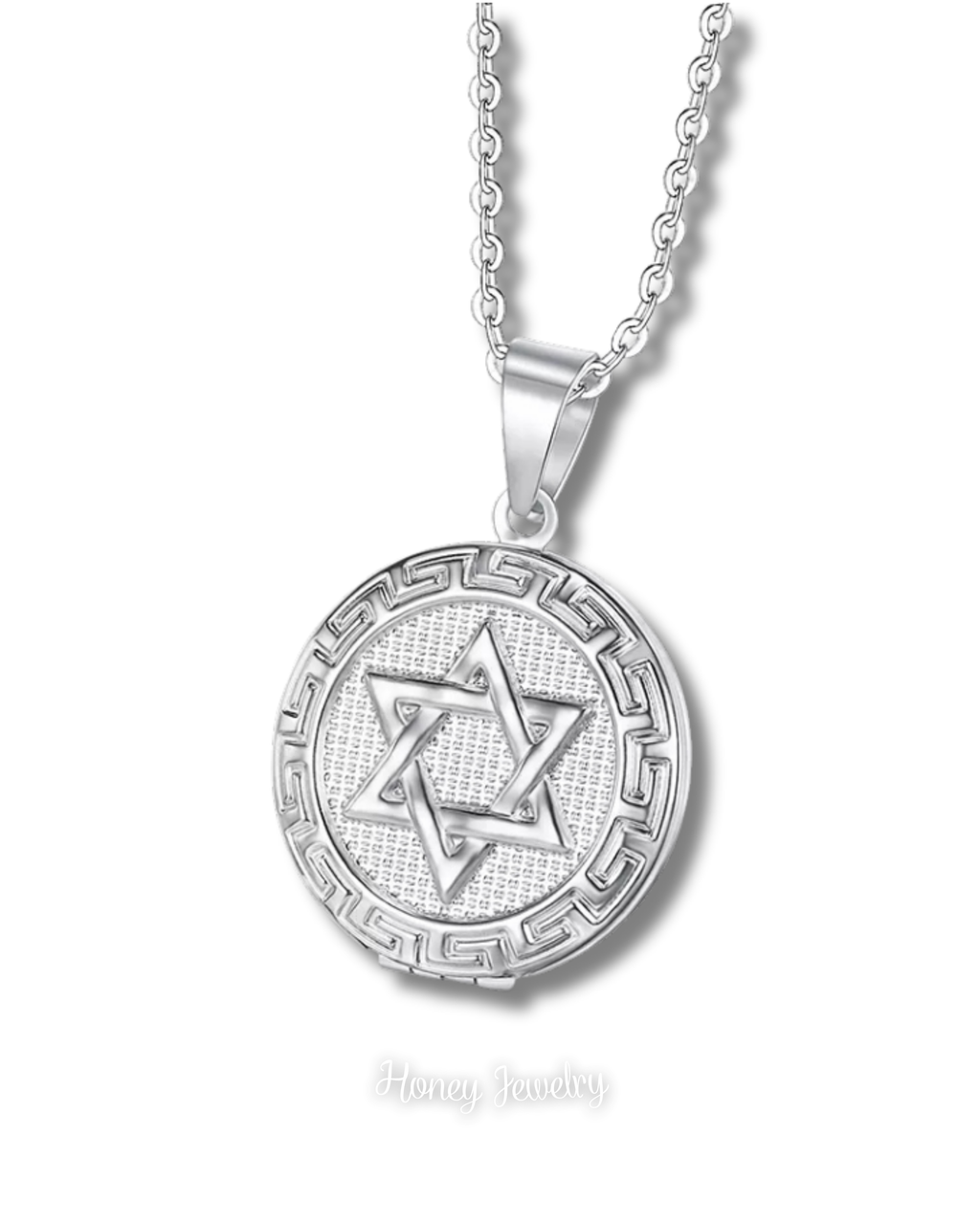 Star of David Reliquary Necklace + Love Heart
