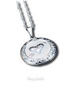 Star of David Reliquary Necklace + Love Heart