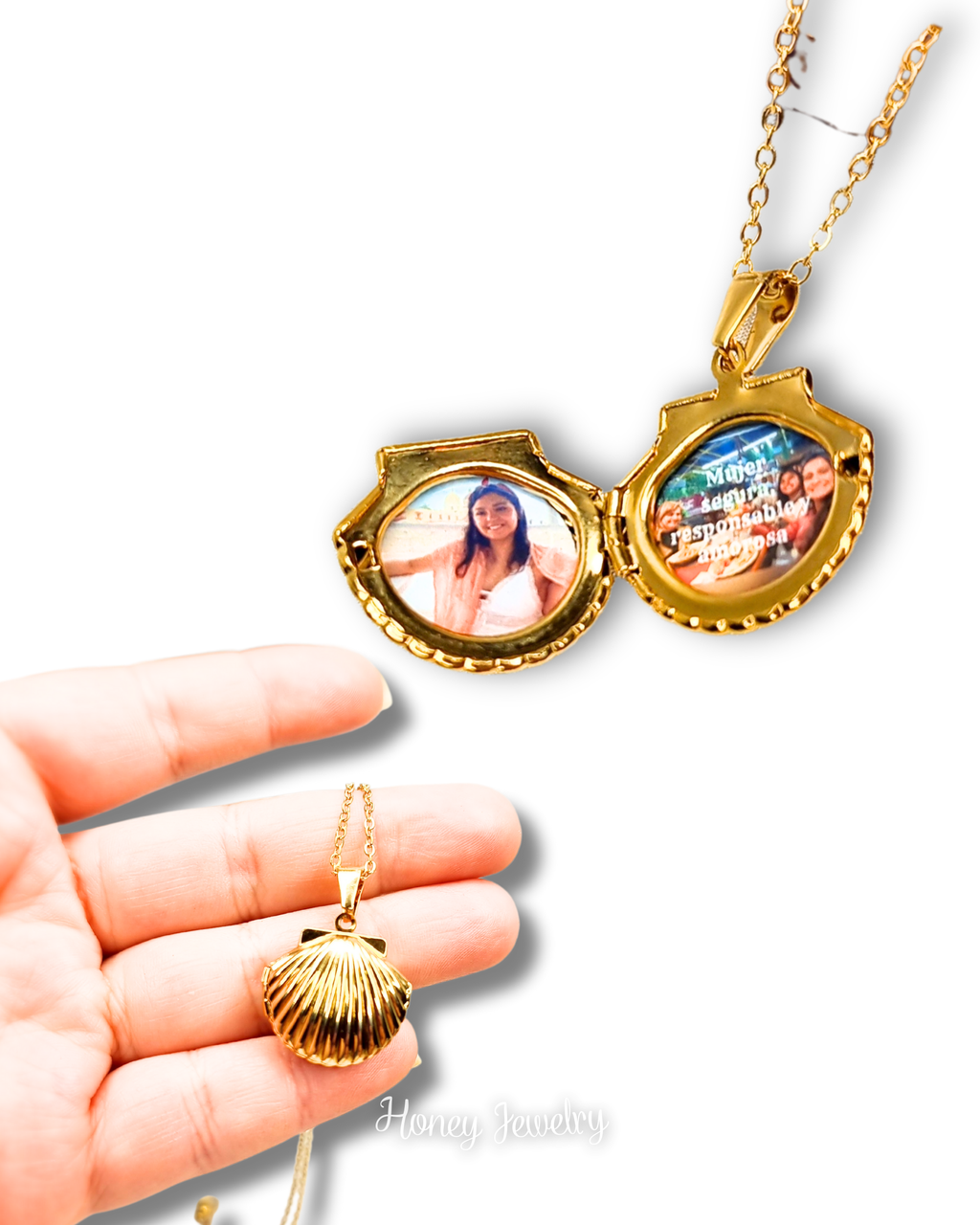 Foto-geëtste reliekschrijnketting