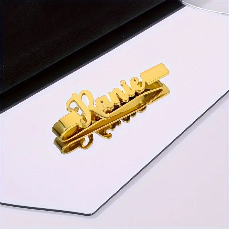 CLIP PARA CORBATA CON NOMBRE