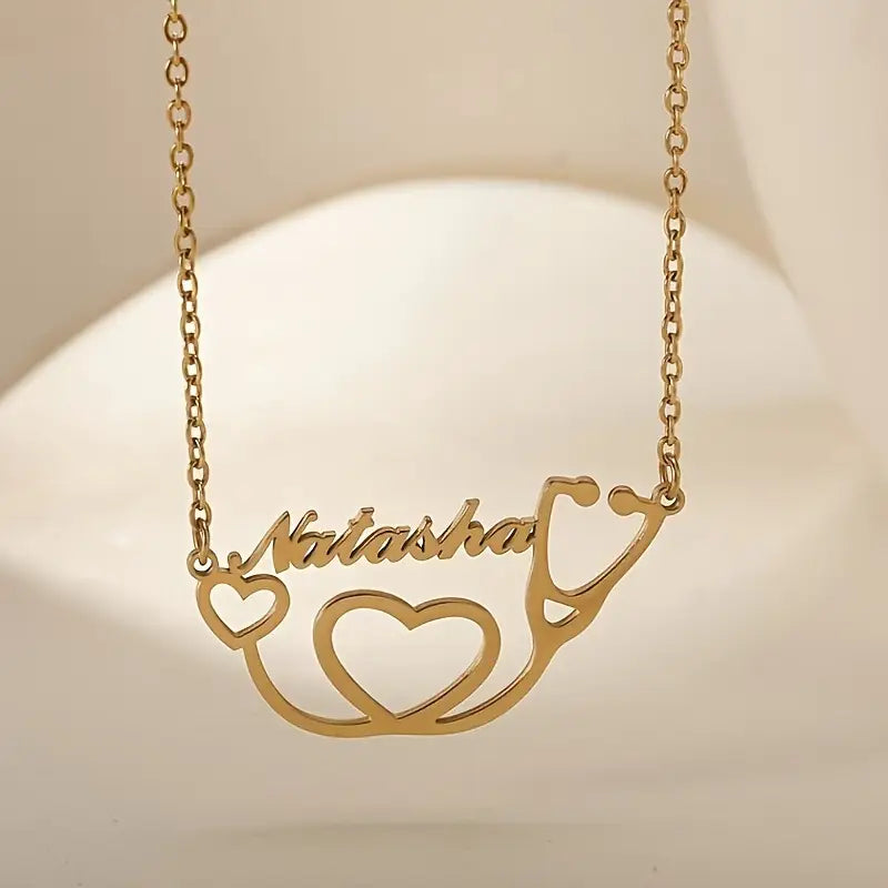 COLLAR CON NOMBRE Y ESTETOSCOPIO