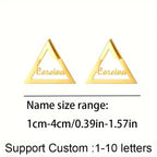 ARETES TRIANGULO CON NOMBRE