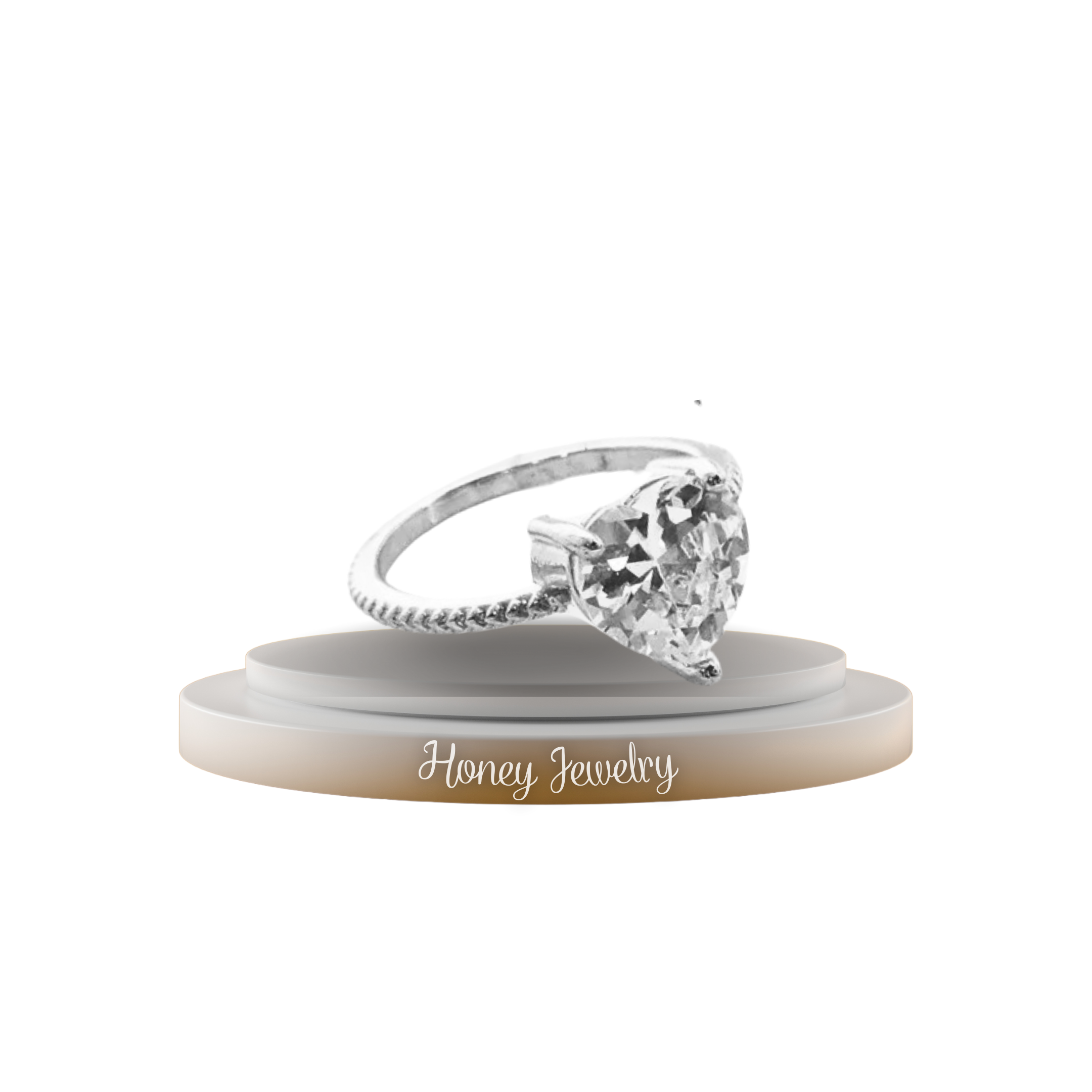 anillo circón corazon (última talla - talla 5.5)