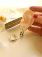 Oorbellen met miniparels