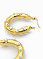 Oorbellen met miniparels