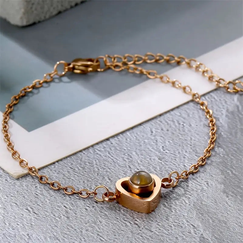 PRE ORDEN - PULSERA CORAZON CON FOTO PROYECCION