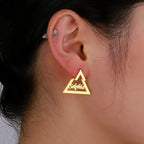 ARETES TRIANGULO CON NOMBRE