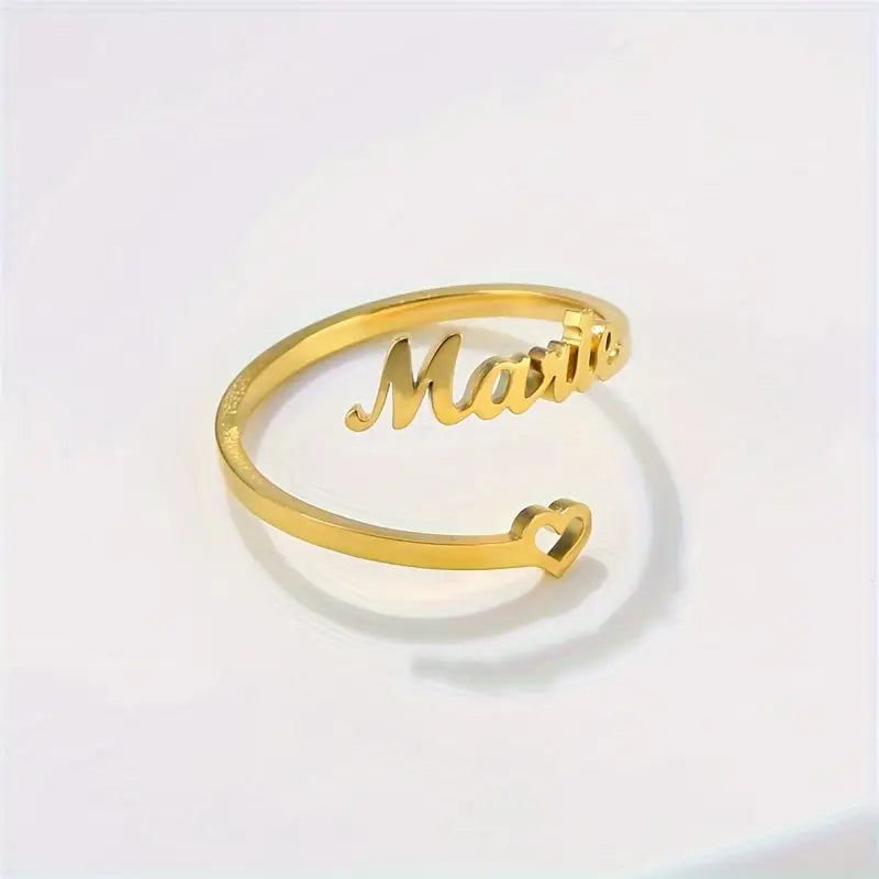 ANILLO CON NOMBRE Y CORAZÓN