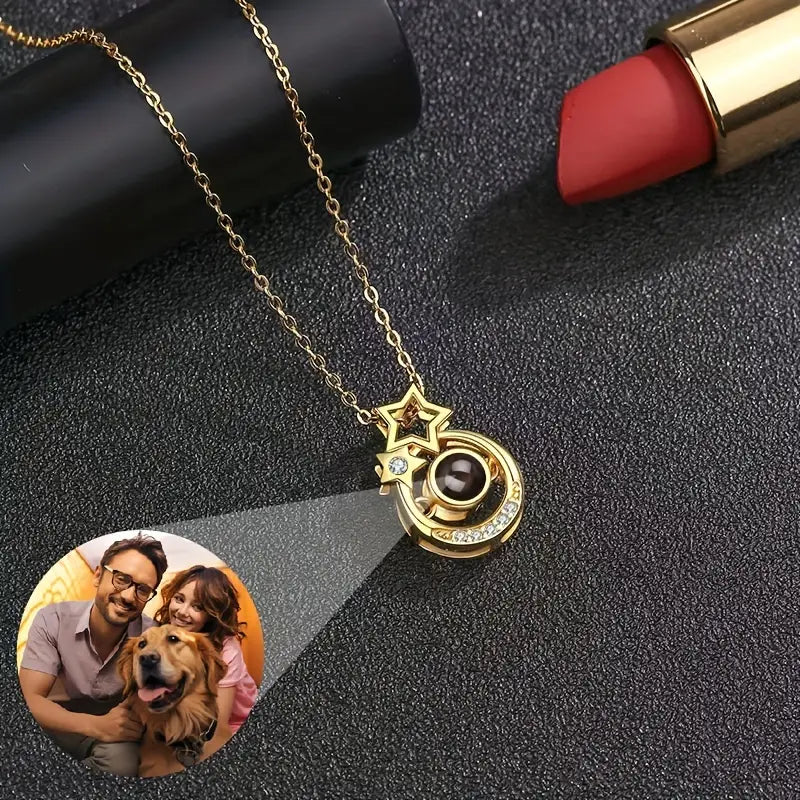 PRE ORDEN - COLLAR CORAZON CON FOTO PROYECCION