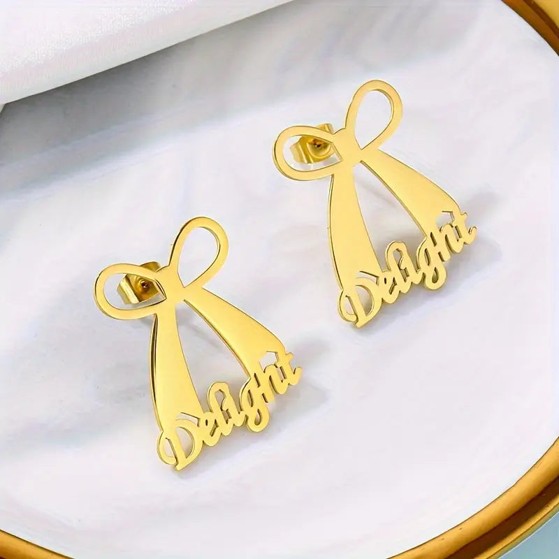 ARETES LAZO CON NOMBRE