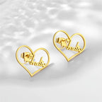 ARETES CORAZON CON NOMBRE
