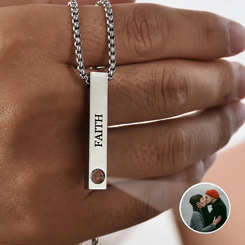 PRE ORDEN - COLLAR BARRITA CON FOTO PROYECCION