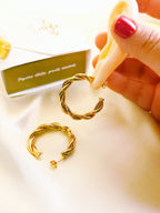 Gevlochten oorringen