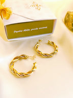 Gevlochten oorringen