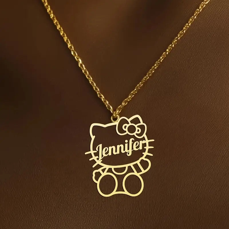 COLLAR CON NOMBRE HELLO KITTY