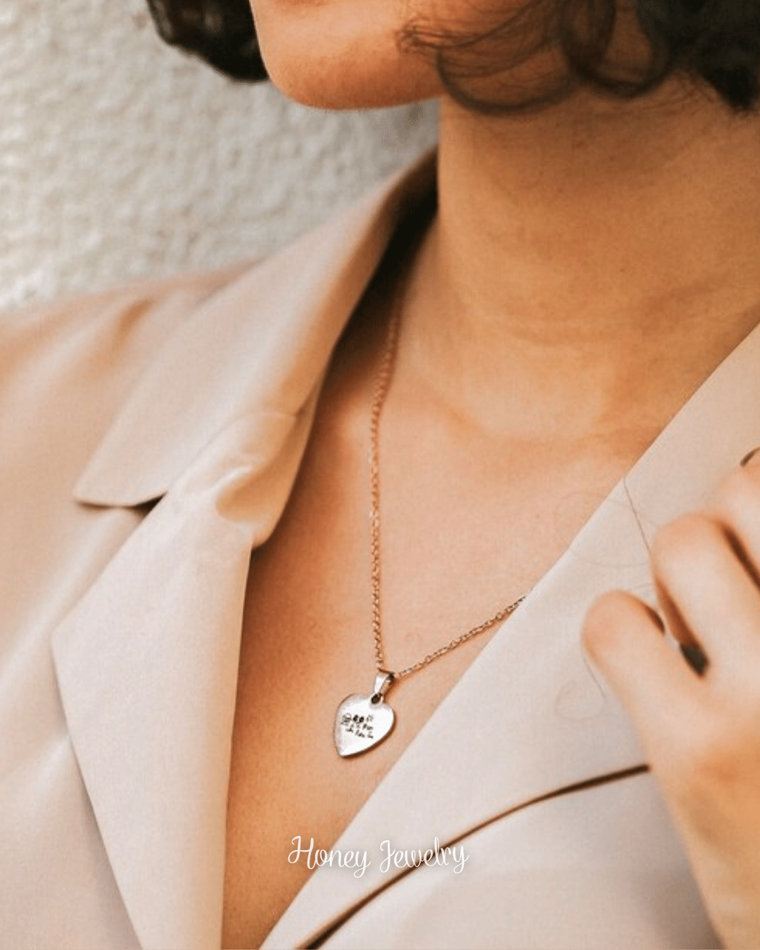 Heart and doodles necklace