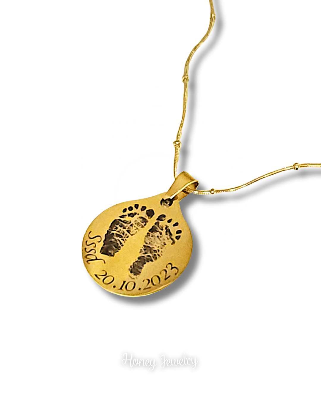 COLLAR HUELLAS DE BEBÉ PARA MUJER