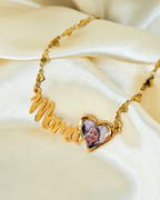 COLLAR CON NOMBRE CLÁSICO + FOTO CORAZON