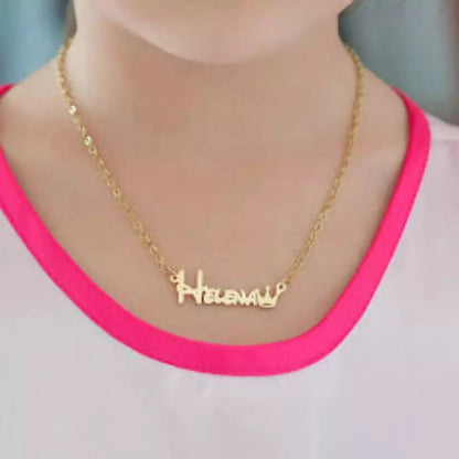 COLLAR CON NOMBRE PARA BEBÉ Y NIÑOS