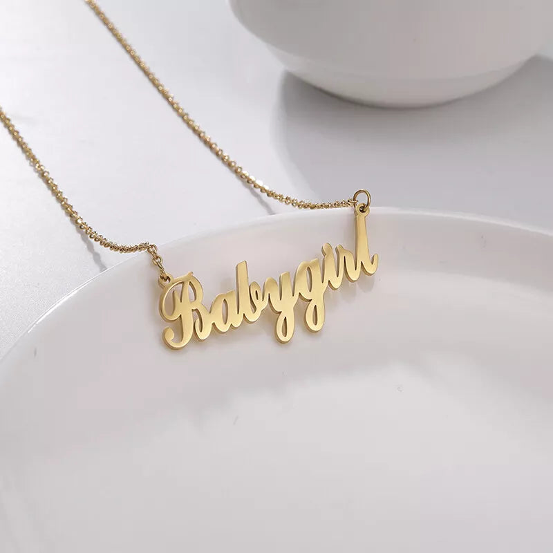 COLLAR CON NOMBRE PARA BEBÉ Y NIÑOS